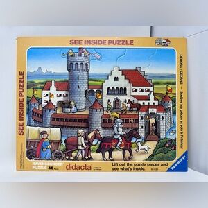 Ravensburger Puzzle “See Inside” Castle Life - Vintage RARE HTF 46 pcs like new